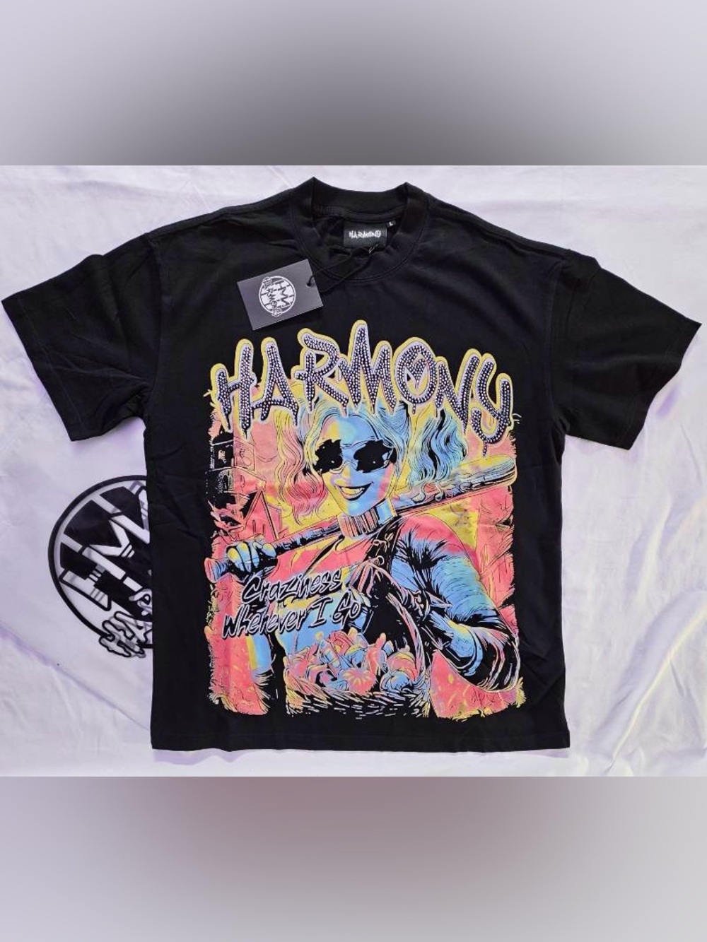 Harmony Graphic T-Shirt with stones